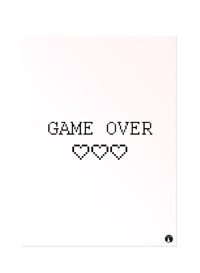 BP Printed Wall Sticker Black 20cm