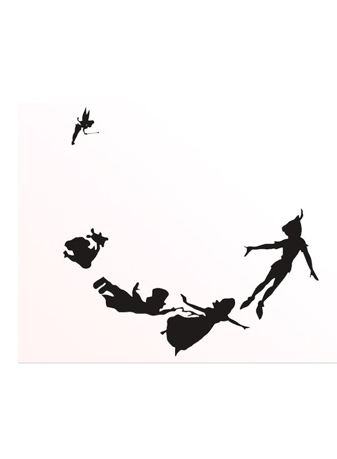 ملصق جداري مطبوع أسود 20سم