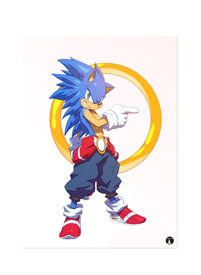 بي بي ملصق جداري مطبوع متعدد الألوان 20سم