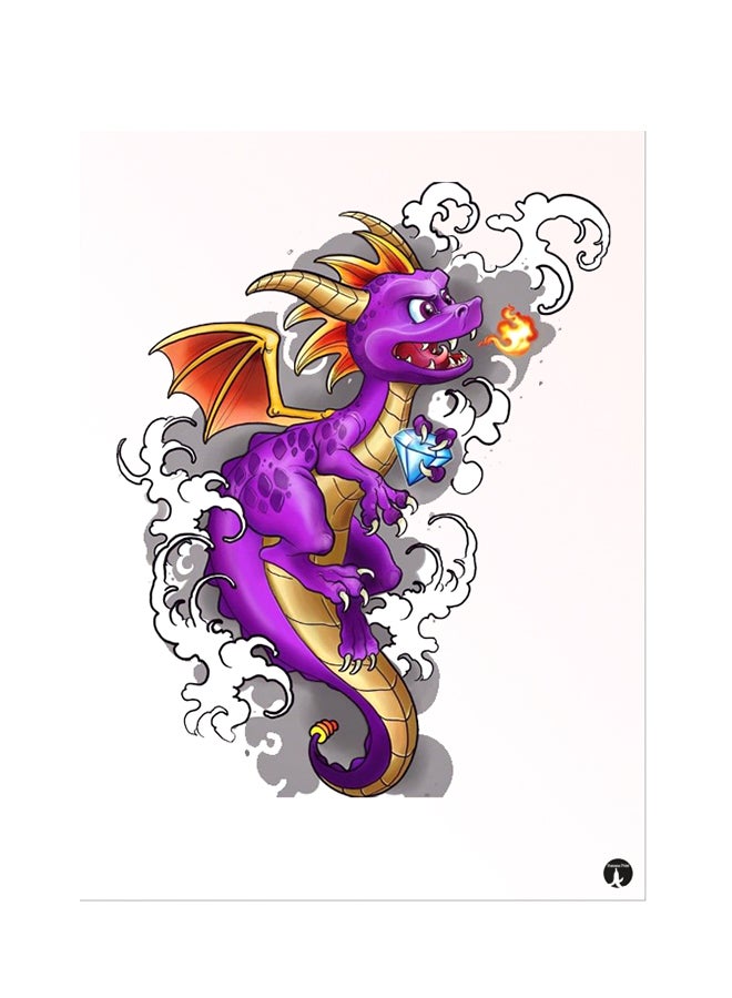 بي بي ملصق جداري مطبوع متعدد الألوان 20سم