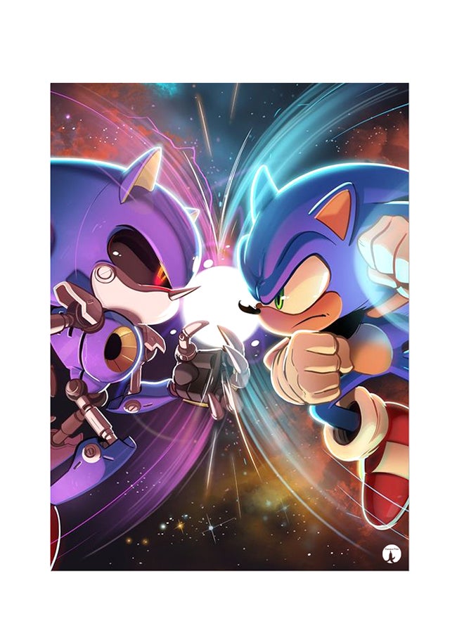 بي بي ملصق جداري مطبوع متعدد الألوان 20سم