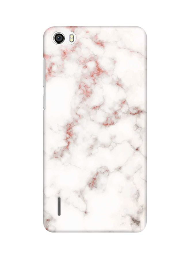 Stylizedd Snap Classic Series Marble Printed Case Cover For Huawei Honor 6 Grey/Rose - Image 1