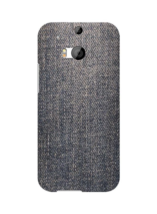 Stylizedd Snap Classic Series Denim Pattern Case Cover For HTC One M8 Blue/Grey  - Image 1