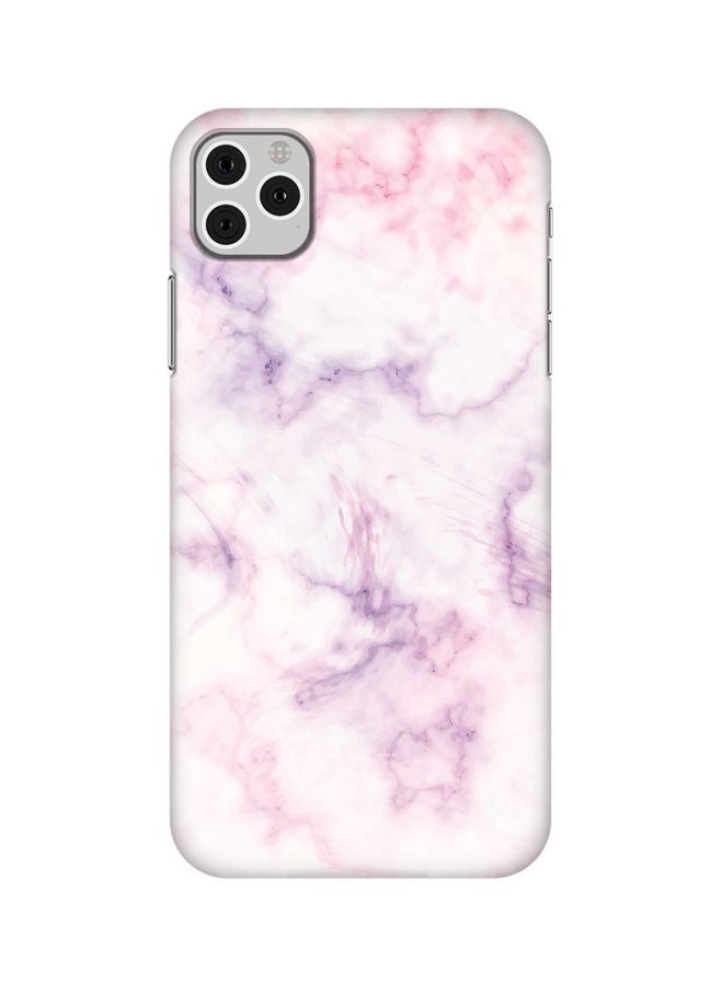 Stylizedd Snap Classic Series Marble Cotton Candy Printed Case Cover For Apple iPhone 11 Pro Max White/Pink/Purple - Image 1