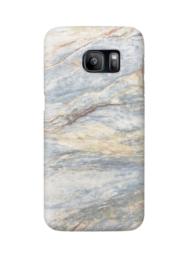 Stylizedd Snap Classic Series Marble Printed Case Cover For Samsung Galaxy S7 Grey Classic  - Image 1