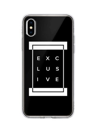 Classic Clear Series Exclusive Printed Case Cover For Apple iPhone Xs Max Black/White - v1600497583/N40439398A_1