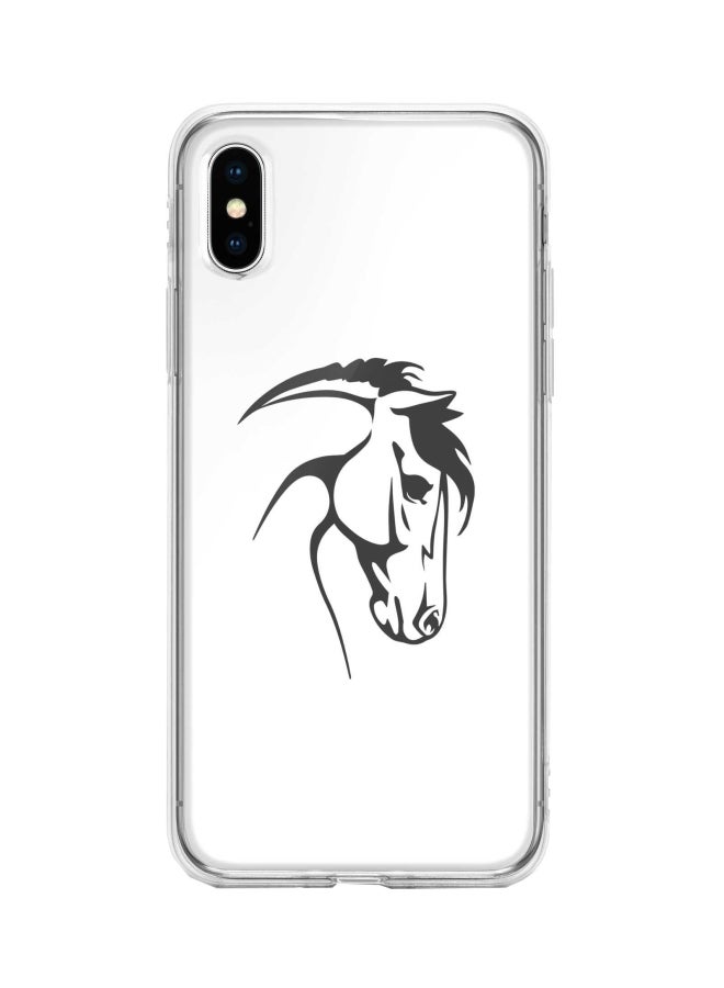 Stylizedd Protective Case Cover For Apple iPhone XS/X Clear/Grey - Image 1