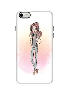 Tough Pro Girl Next Door Printed Case Cover For Apple iPhone 6S/6 White/Pink/Grey