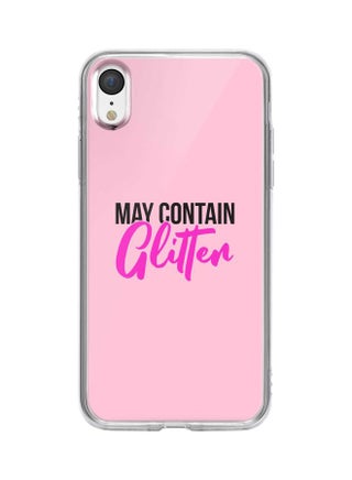 Classic Clear Series May Contain Glitter Printed Case Cover For Apple iPhone XR Pink/Black - v1600497892/N40440892A_1