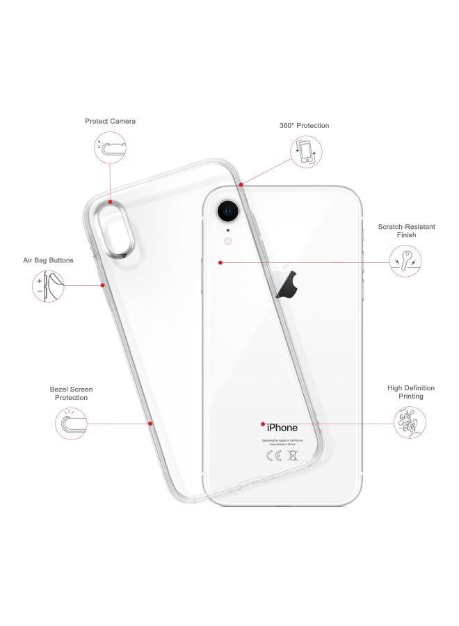 Stylizedd Classic Clear Series R Printed Case Cover For Apple iPhone XR Blue/White/Clear  - Image 2