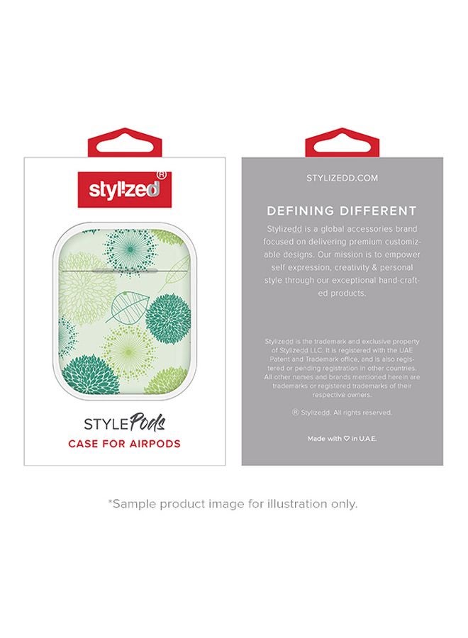 Stylizedd Say Yes To New Adventures Printed Case Cover For Apple AirPods 2/1 Blue/White - Image 4