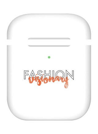 Fashion Visionary Printed Case For Apple AirPods White/Black/Orange - v1600498539/N40569315A_1