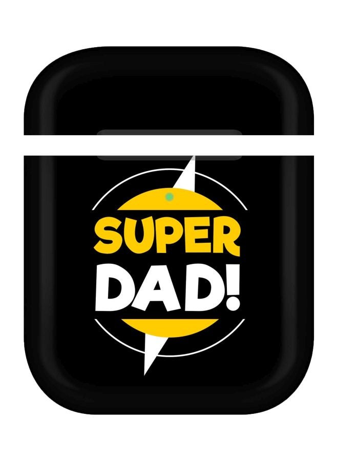 ستايلايزد غطاء حماية بطبعة عبارة "Just don't quit" لسماعات أبل آيربودز 2/1 أسود/ أبيض/ أصفر - Image 1