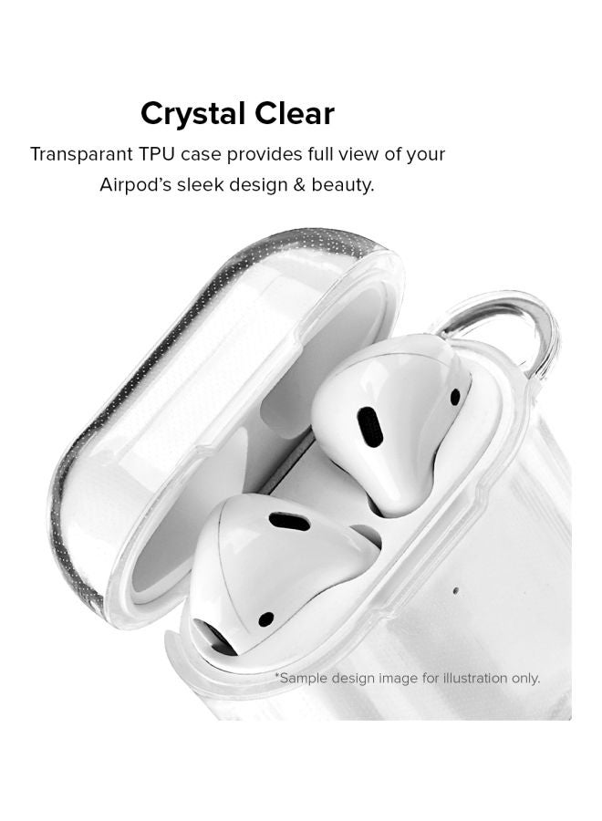 ستايلايزد غطاء حماية واقٍ من سلسلة كلاسيك مطبوع عليه روتين لأبل آيربودز 1/2 أبيض/أسود/رمادي - Image 2