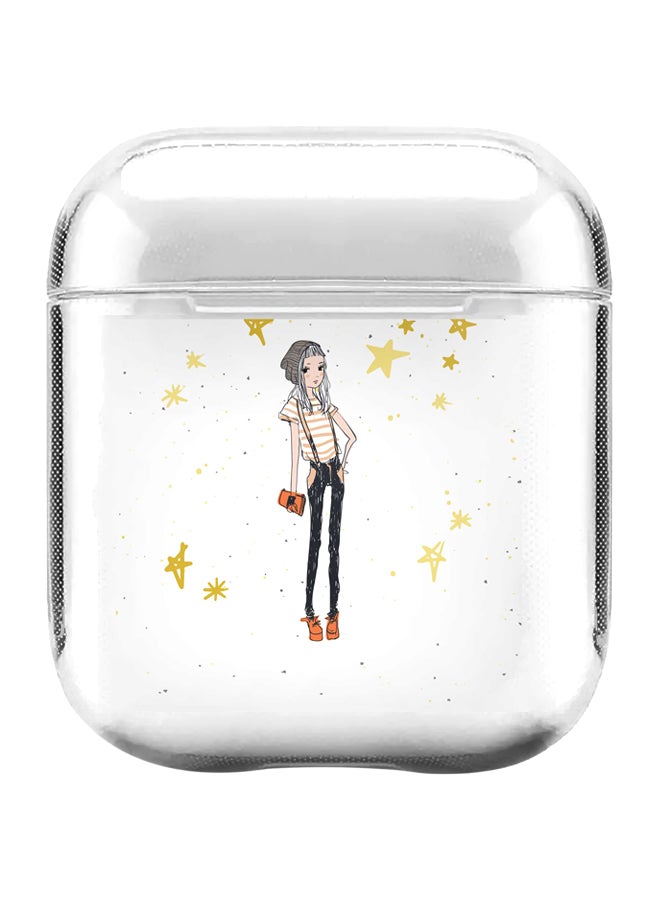 Stylizedd Classic Series Hipster Chic Printed Protective Case For Apple AirPods 1/2 White/Black/Gold - Image 1