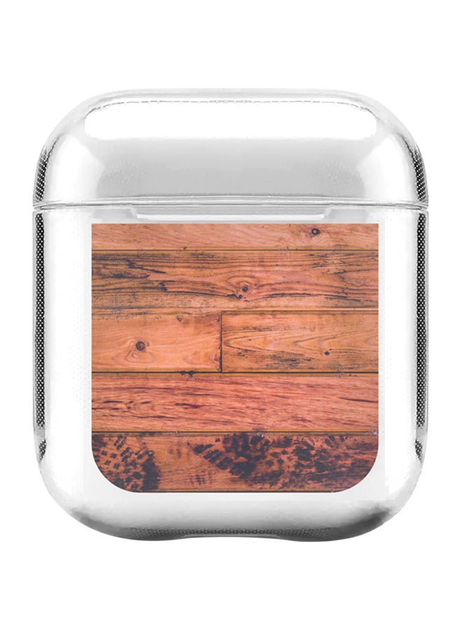 Old Western Printed Case For Apple AirPods 2/1 White/Beige//Black
