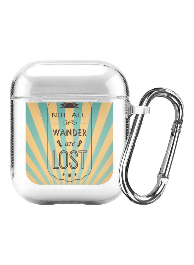 ستايلايزد غطاء حماية بطبعة عبارة "Just don't quit" لسماعات أبل آيربودز 2/1 متعدد الألوان - Image 1