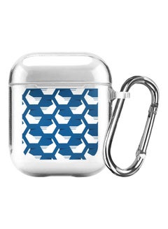 Classic Clear Series Loose Goose Printed Protective Case For Apple Air Pods 1/2 White/Blue