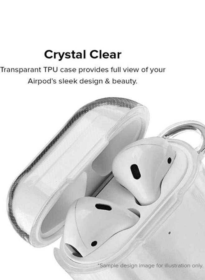 Stylizedd - Printed Protective Cover For Apple AirPods 2/1 White/Black - Image 1
