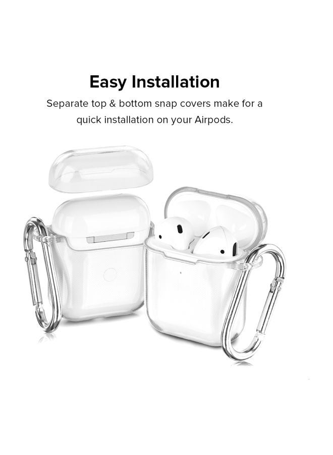 Stylizedd - Printed Protective Cover For Apple AirPods 2/1 White/Black - Image 1