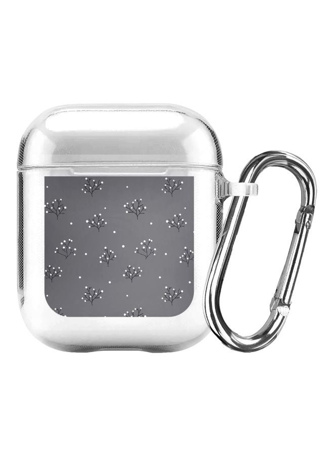 Stylizedd Winter Splinter Printed Case For Apple AirPods 2/1 White/Grey  - Image 1