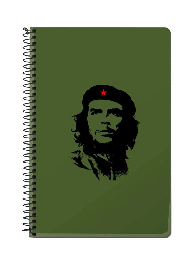 Stylizedd Che Guevara Printed A5 Spiral Notebook Green/Black/Red