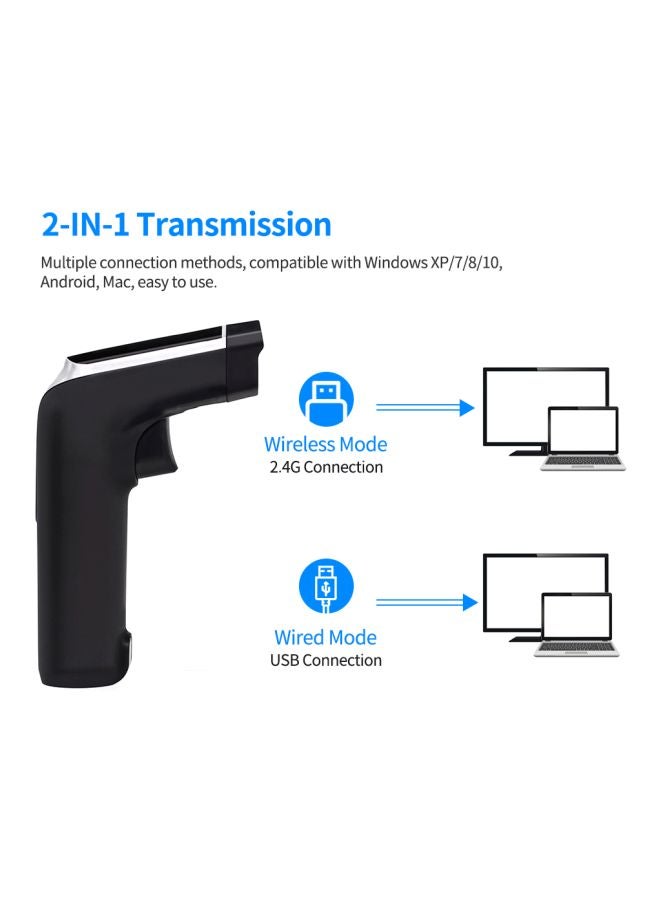 Aibecy Handheld 1D Barcode Scanner Black  - Image 4