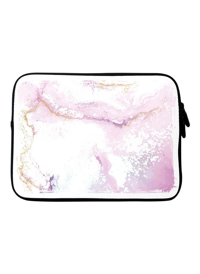 Stylizedd Marble Printed Laptop Sleeve With Strap For Apple MacBook 15-Inch Pink/White/Black - Image 1