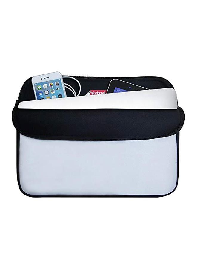 Stylizedd Nirvana Printed Laptop Sleeve With Strap For Apple MacBook 15-Inch Black/Yellow/White - Image 3