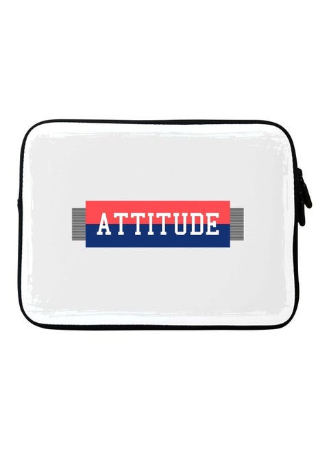 Attitude Printed Carrying Sleeve For Apple MacBook 15-Inch Grey/Red/Blue