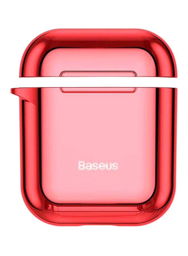 Baseus - Shining Hook Case For Apple AirPods 1st And 2nd Generation Red - Image 1
