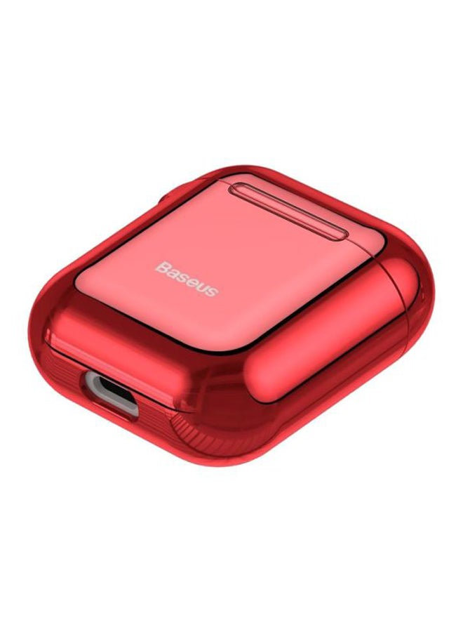 Baseus - Shining Hook Case For Apple AirPods 1st And 2nd Generation Red - Image 1