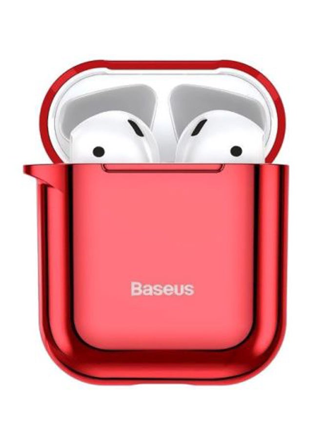 Baseus - Shining Hook Case For Apple AirPods 1st And 2nd Generation Red - Image 1