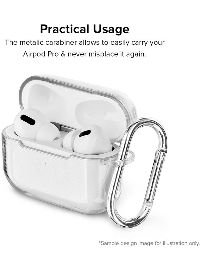 ستايلايزد غطاء حماية مزين بطبعات ومزود بحلقة للتعليق لسماعة أبل آيربودز برو أزرق/ أصفر/ شفاف - Image 4