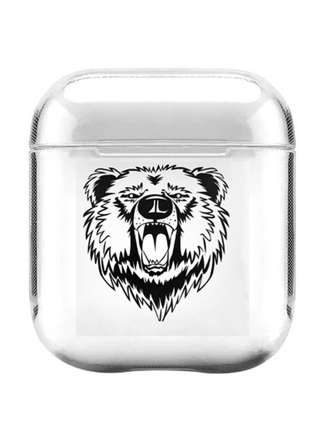 Stylizedd Protective Case Cover For Apple AirPods 2/1 Black/Clear - Image 1