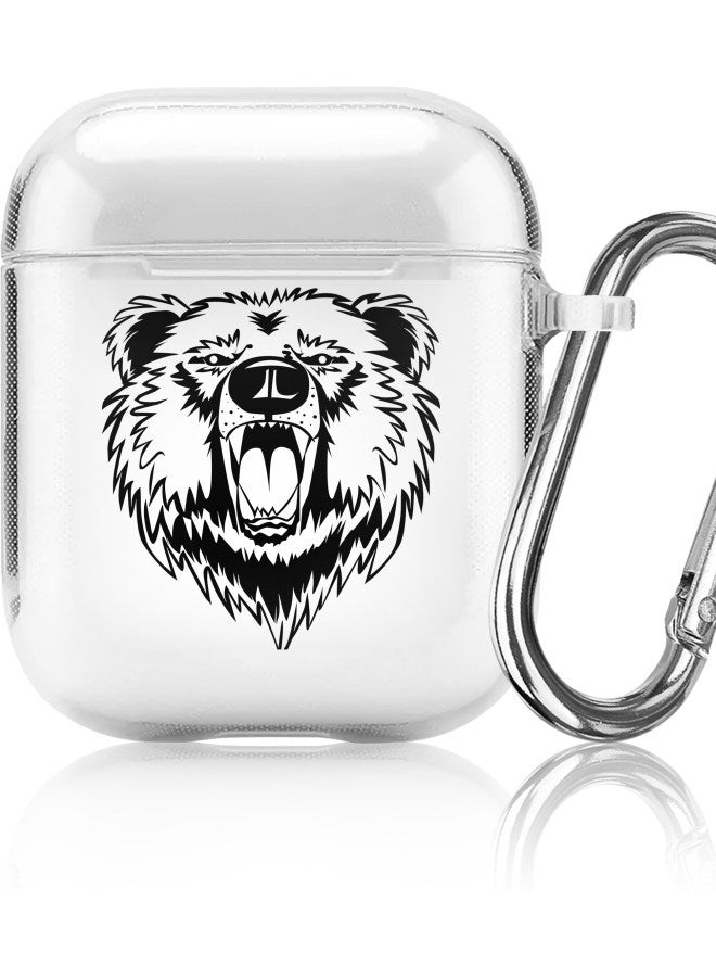 Stylizedd Protective Case Cover For Apple AirPods 2/1 Black/Clear - Image 5