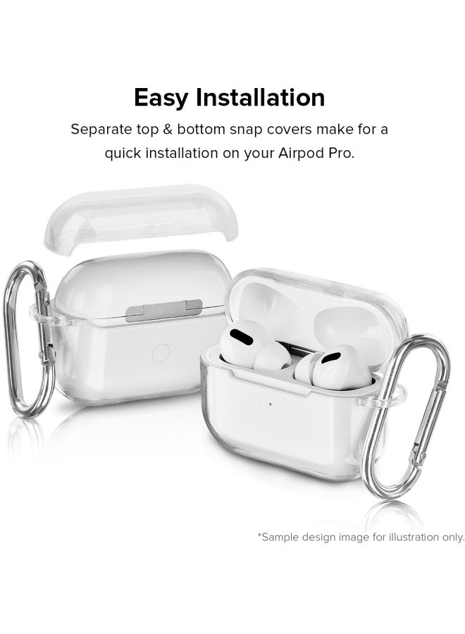 Stylizedd Printed Protective Case Cover With Hook For Apple AirPods Pro Blue/Yellow/Red - Image 3