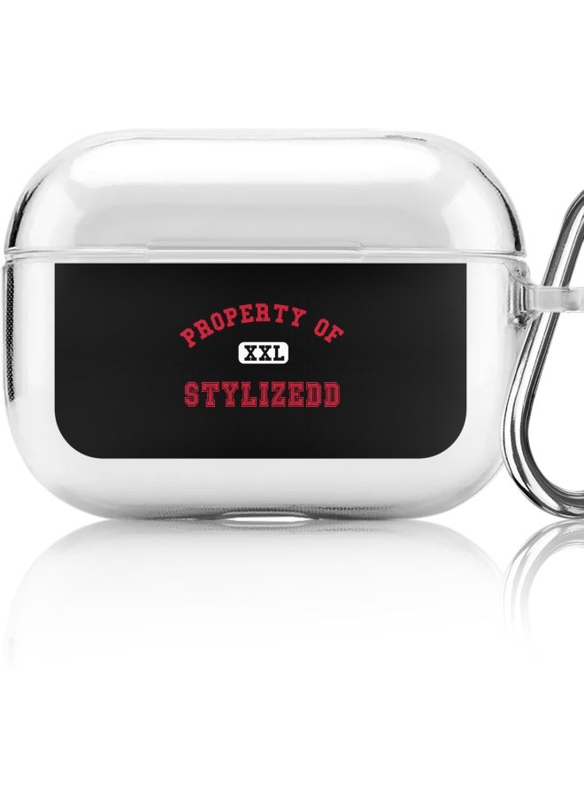 Stylizedd Printed Protective Case Cover With Hook For Apple AirPods Pro Black/Red/White - Image 5