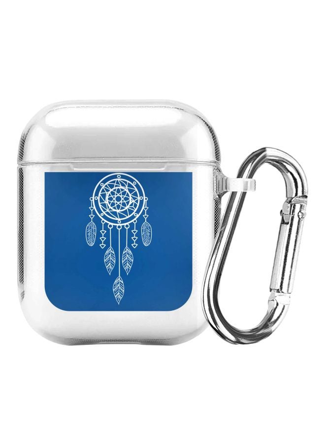 Stylizedd Classic Series Dream Catcher Printed Case For Apple AirPods 2/1 White/Blue  - Image 1