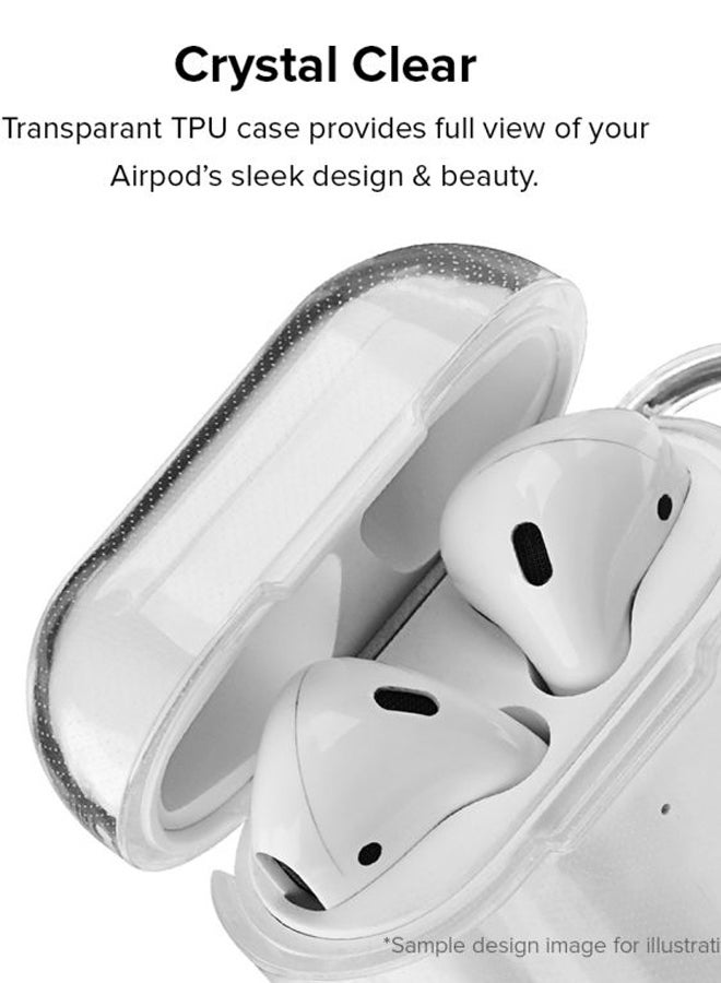 Stylizedd Classic Series Lifeguard Printed Case For Apple AirPods 2/1 White/Black  - Image 2