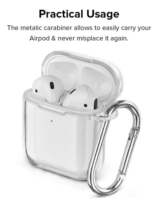 Stylizedd Classic Series Lifeguard Printed Case For Apple AirPods 2/1 White/Black  - Image 3