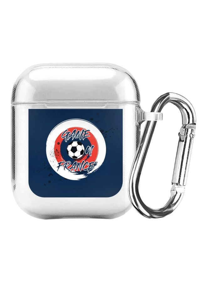 Stylizedd Classic Series Game On France Printed Case For Apple AirPods 2/1 White/Blue/Red - Image 1