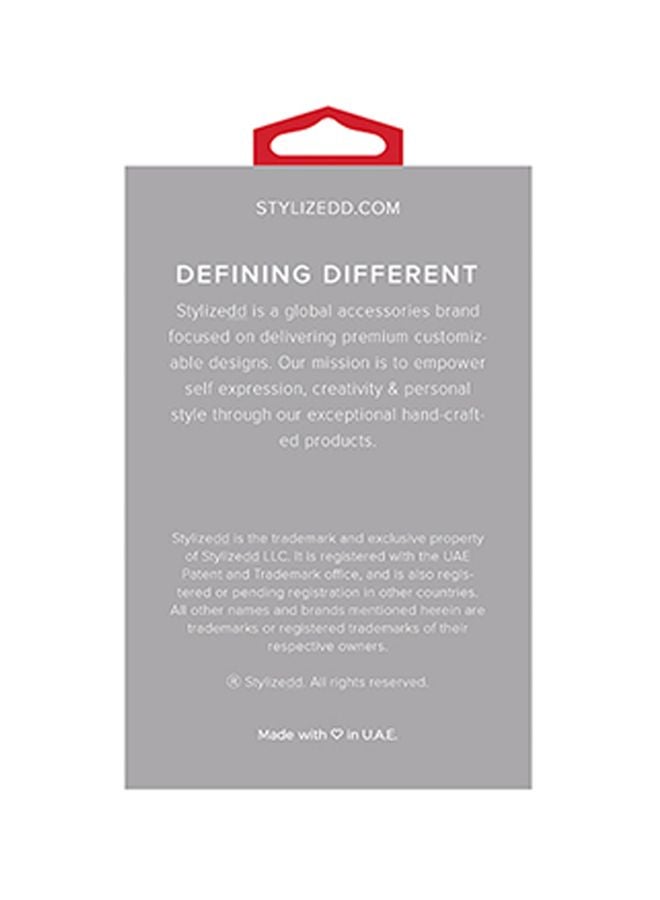 Stylizedd Say Yes To New Adventures Printed Case Cover For Apple AirPods 2/1 Blue/White - Image 2