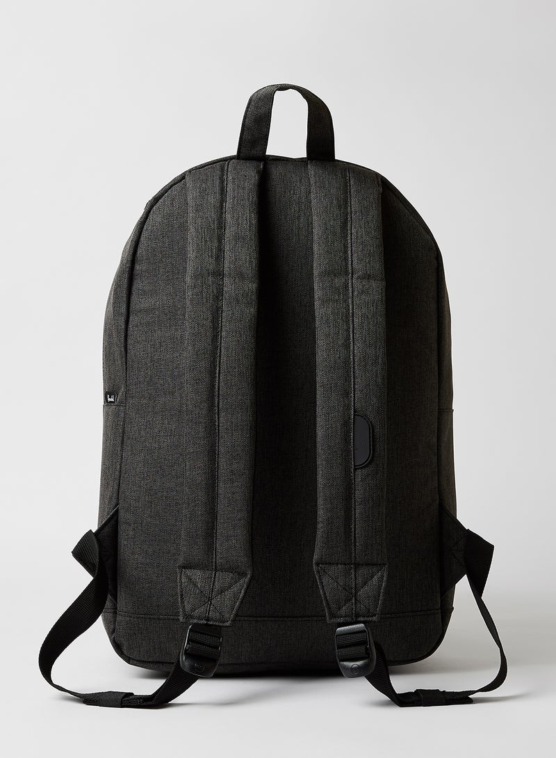 Pop Quiz Backpack Black Crosshatch/Black Rubber