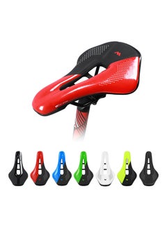 WEST BIKING Soft PU Leather Hollow Breathable Mountain Bicycle Seat 25.3X15cm  - Image 4