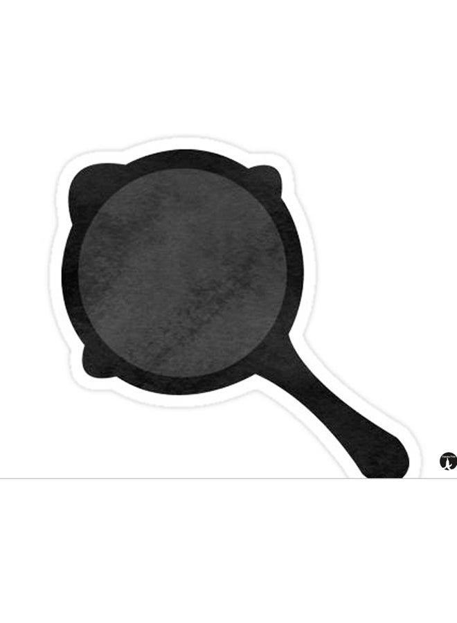 Printed Wall Sticker Black 20cm