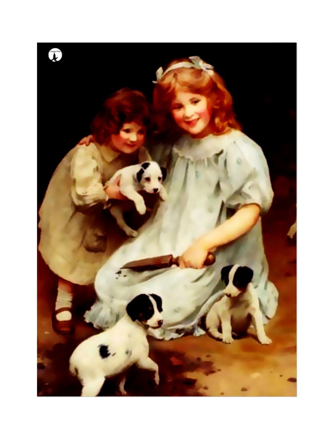 بي بي ملصق جداري مطبوع متعدد الألوان 20سم