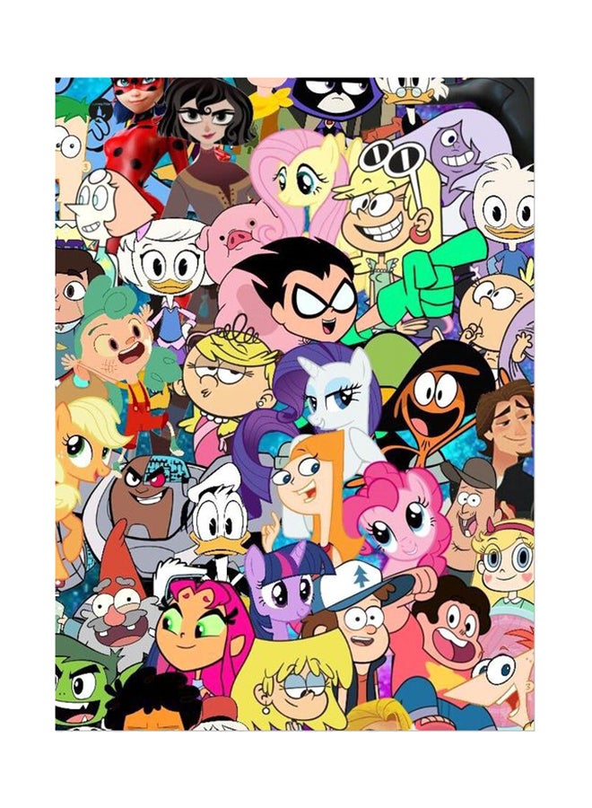 بي بي ملصق جداري مطبوع متعدد الألوان 20سم