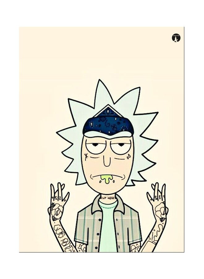 ملصق جداري مطبوع متعدد الألوان 20سم