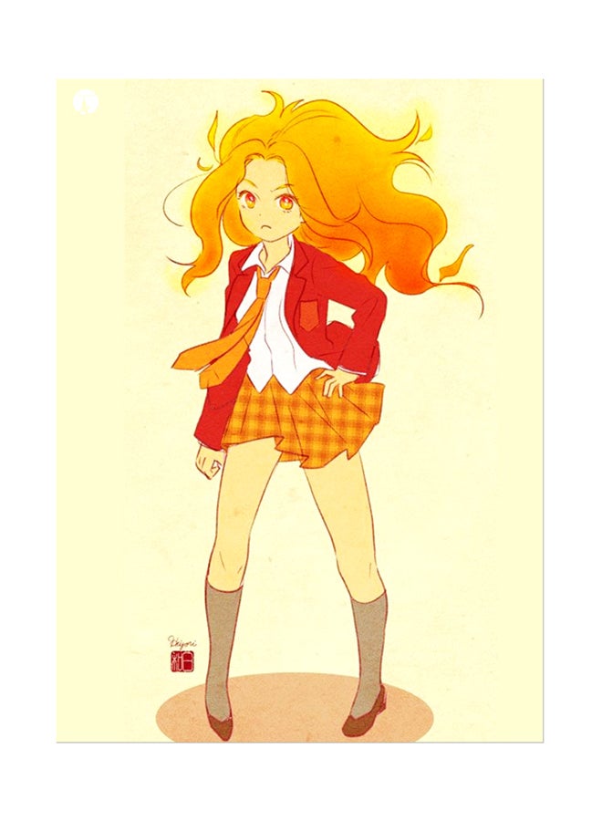 بي بي ملصق جداري مطبوع متعدد الألوان 20سم